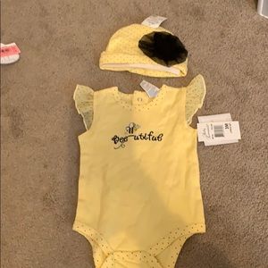 Onesie and matching hat set